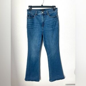 Ann Taylor Flare Jeans Women’s 8 Blue High Rise Pants